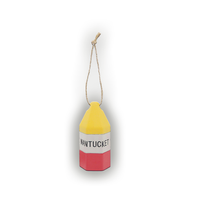 Buoy Ornament (Yellow, White, Pink)