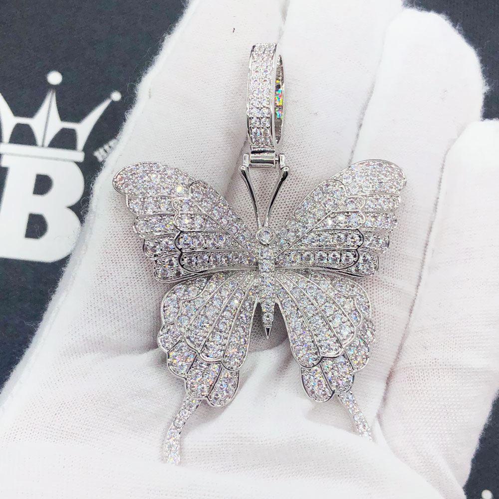 Butterfly Iced Out Hip Hop Pendant