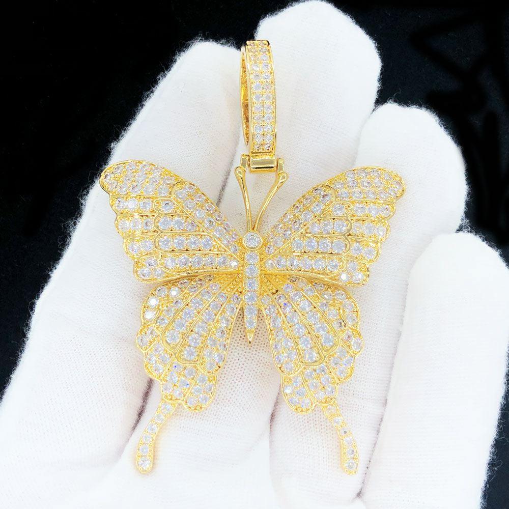 Butterfly Iced Out Hip Hop Pendant