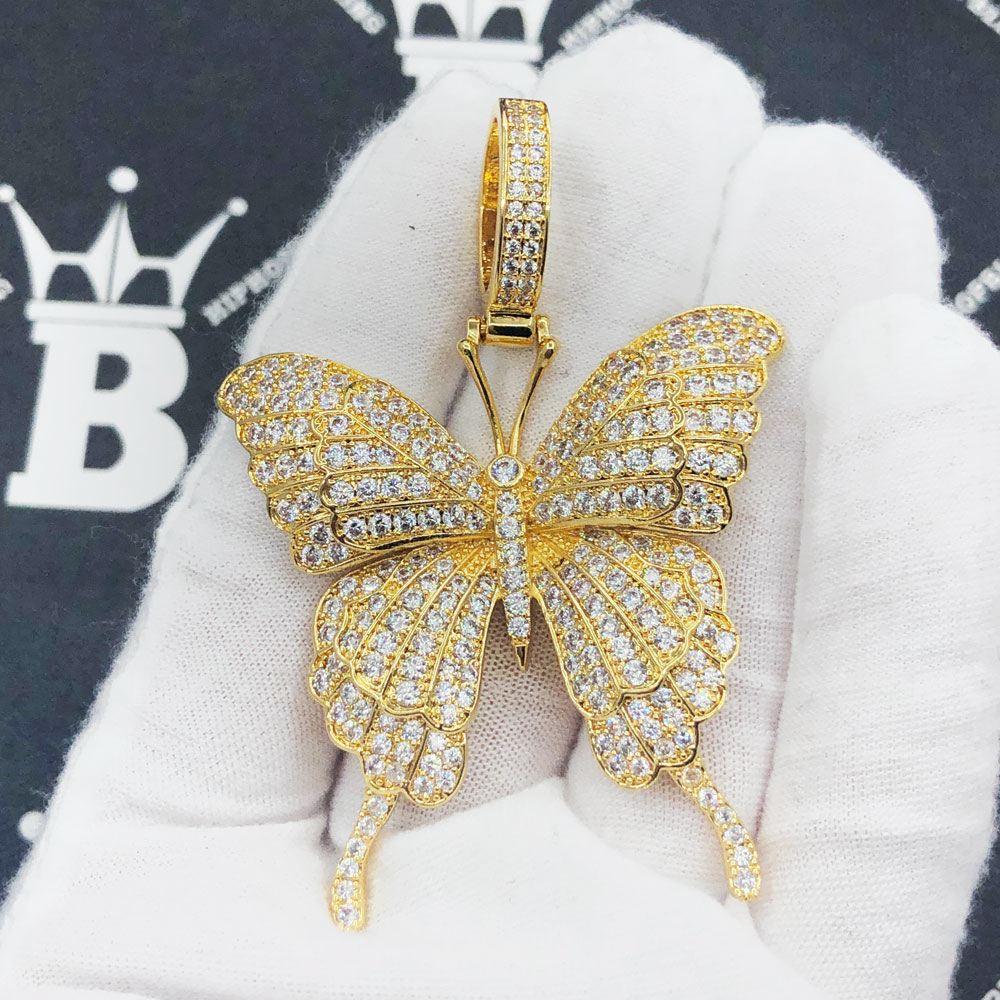 Butterfly Iced Out Hip Hop Pendant