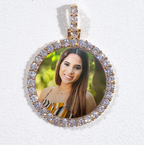 3D CIRCLE CUSTOM PICTURE PENDANT SMALL SIZE