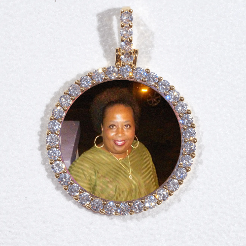 3D CIRCLE CUSTOM PICTURE PENDANT SMALL SIZE