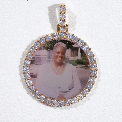 3D CIRCLE CUSTOM PICTURE PENDANT SMALL SIZE
