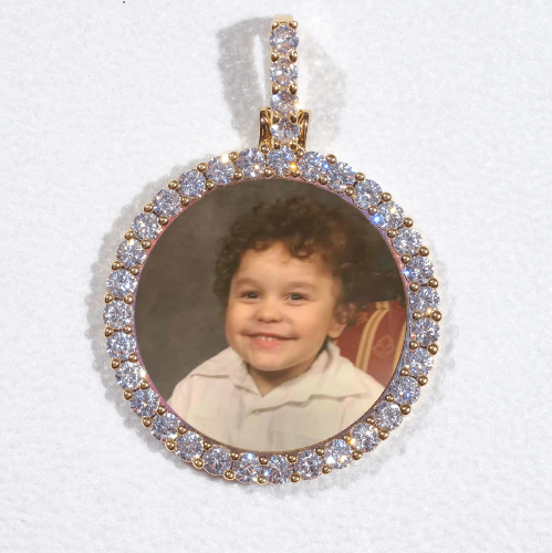 3D CIRCLE CUSTOM PICTURE PENDANT SMALL SIZE