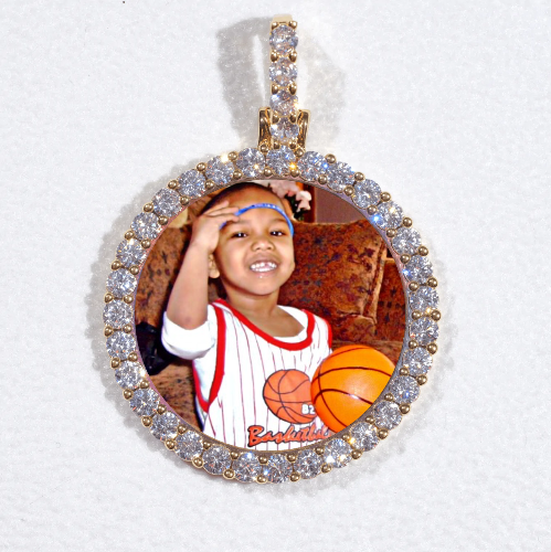 3D CIRCLE CUSTOM PICTURE PENDANT SMALL SIZE