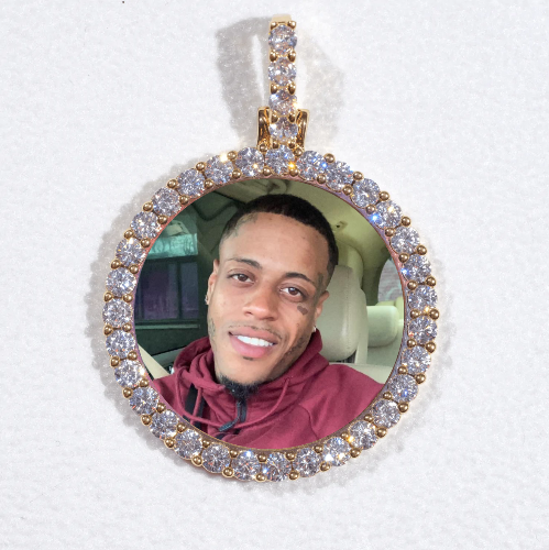 3D CIRCLE CUSTOM PICTURE PENDANT SMALL SIZE