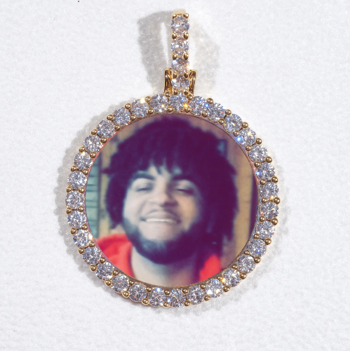 3D CIRCLE CUSTOM PICTURE PENDANT SMALL SIZE