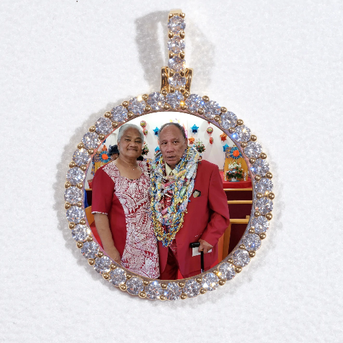 3D CIRCLE CUSTOM PICTURE PENDANT SMALL SIZE