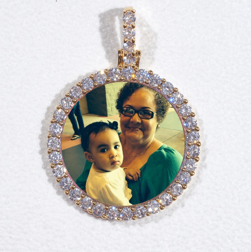 3D CIRCLE CUSTOM PICTURE PENDANT SMALL SIZE