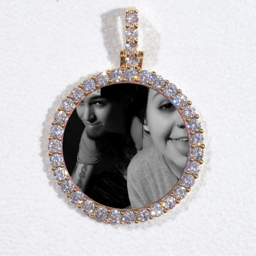 3D CIRCLE CUSTOM PICTURE PENDANT SMALL SIZE