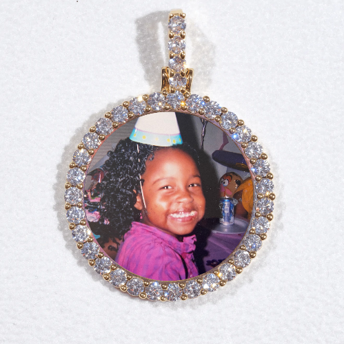 3D CIRCLE CUSTOM PICTURE PENDANT SMALL SIZE