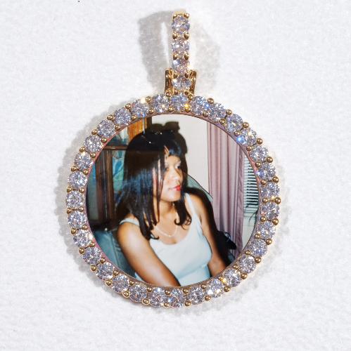 3D CIRCLE CUSTOM PICTURE PENDANT SMALL SIZE