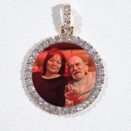 3D CIRCLE CUSTOM PICTURE PENDANT SMALL SIZE