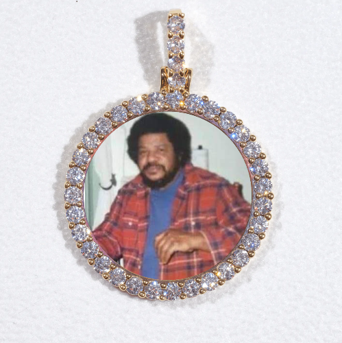 3D CIRCLE CUSTOM PICTURE PENDANT SMALL SIZE