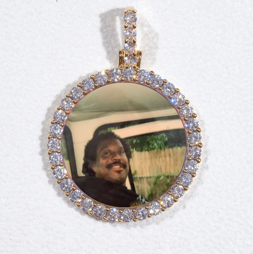 3D CIRCLE CUSTOM PICTURE PENDANT SMALL SIZE