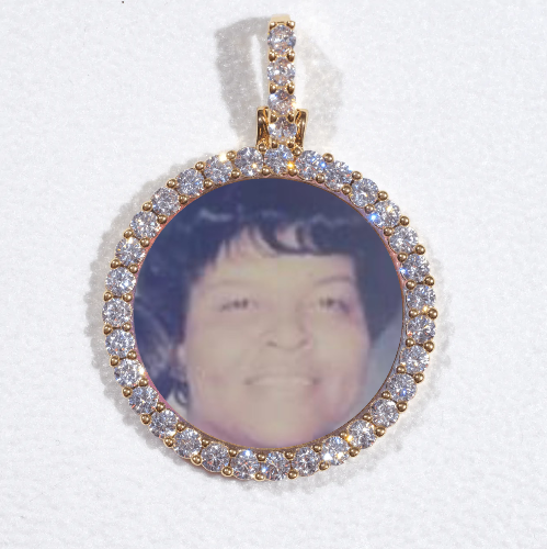 3D CIRCLE CUSTOM PICTURE PENDANT SMALL SIZE