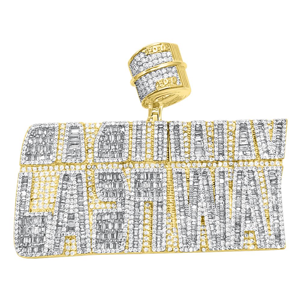 CASHWAY Baguette CZ Iced Out Pendant