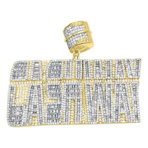 CASHWAY Baguette CZ Iced Out Pendant