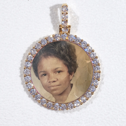 3D CIRCLE CUSTOM PICTURE PENDANT SMALL SIZE