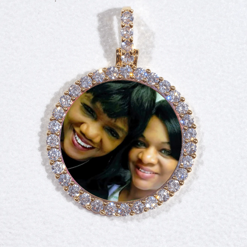 3D CIRCLE CUSTOM PICTURE PENDANT SMALL SIZE
