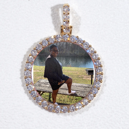 3D CIRCLE CUSTOM PICTURE PENDANT SMALL SIZE