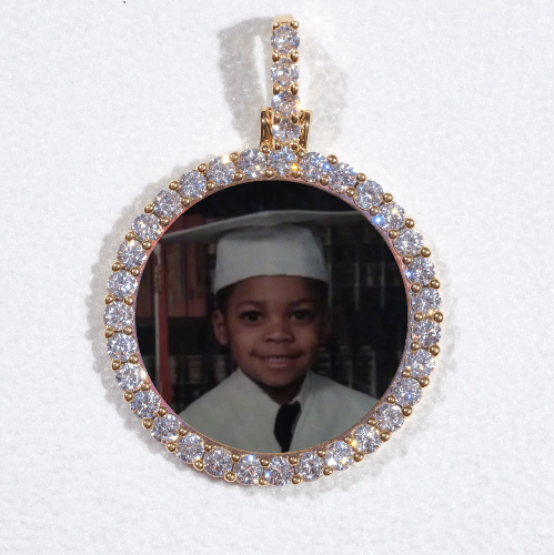 3D CIRCLE CUSTOM PICTURE PENDANT SMALL SIZE