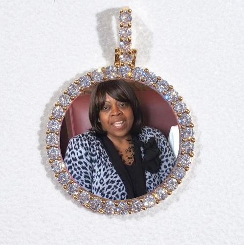3D CIRCLE CUSTOM PICTURE PENDANT SMALL SIZE
