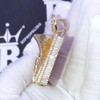 CEO $100 Bill Stack CZ Hip Hop Iced Out Pendant