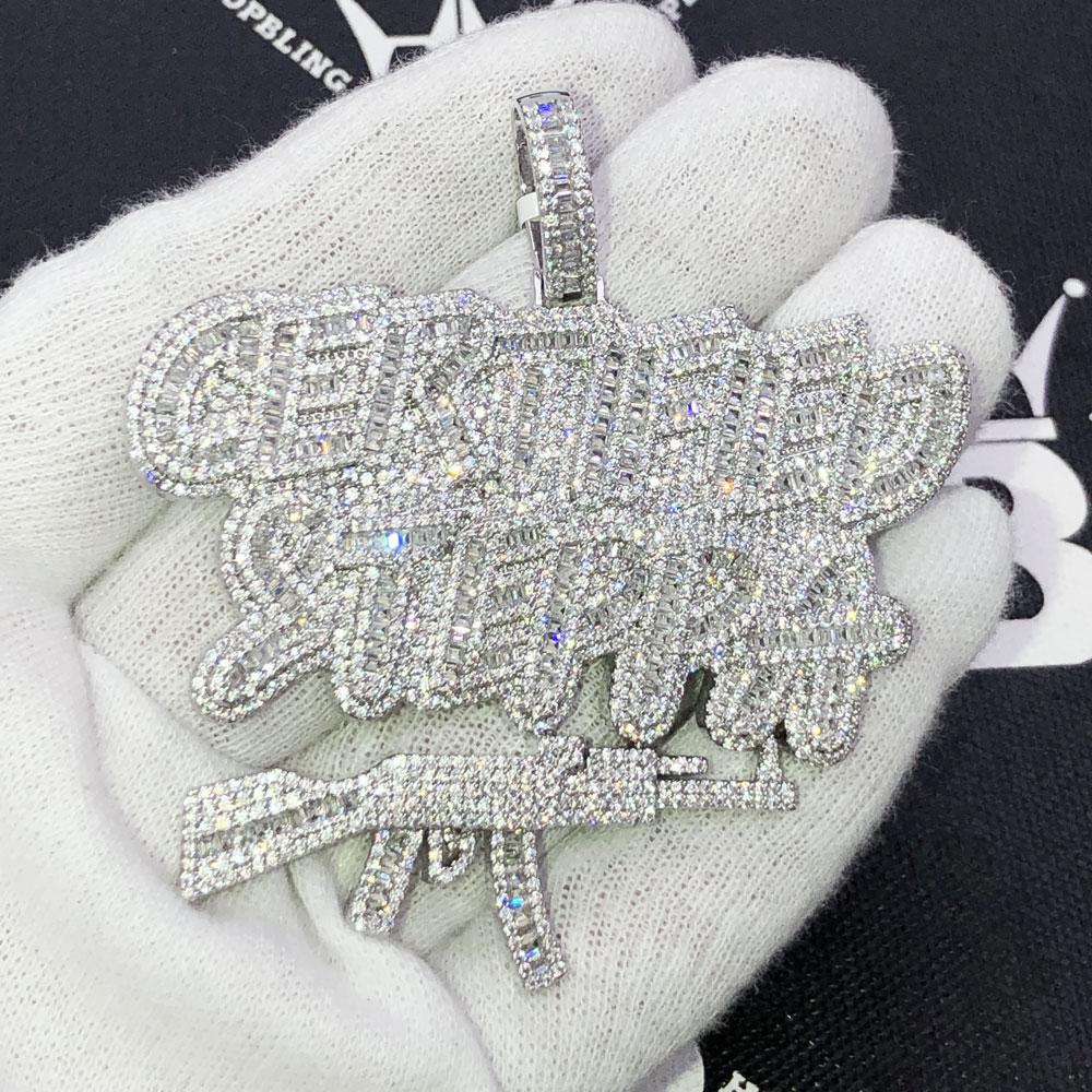 Certified Steppa Baguette VVS CZ Iced Out Pendant