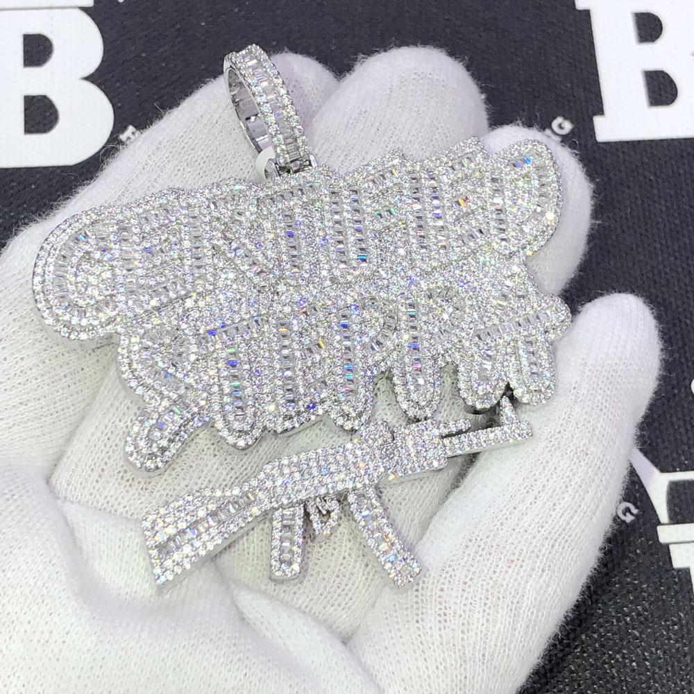 Certified Steppa Baguette VVS CZ Iced Out Pendant