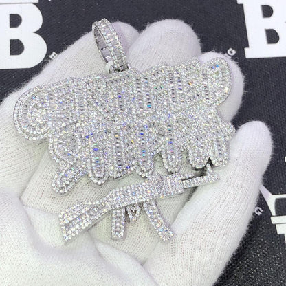 Certified Steppa Baguette VVS CZ Iced Out Pendant
