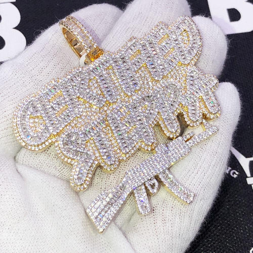 Certified Steppa Baguette VVS CZ Iced Out Pendant