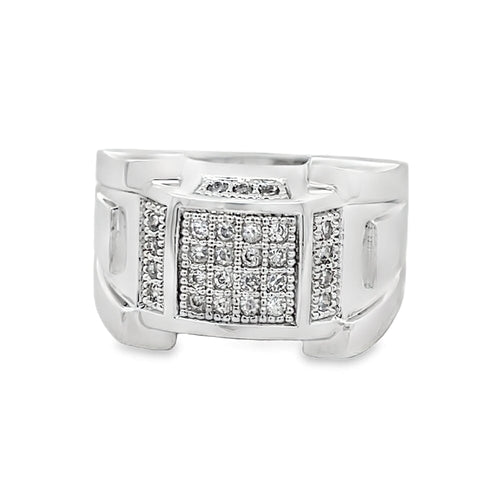 Chunk CZ Ring .925 Sterling Silver