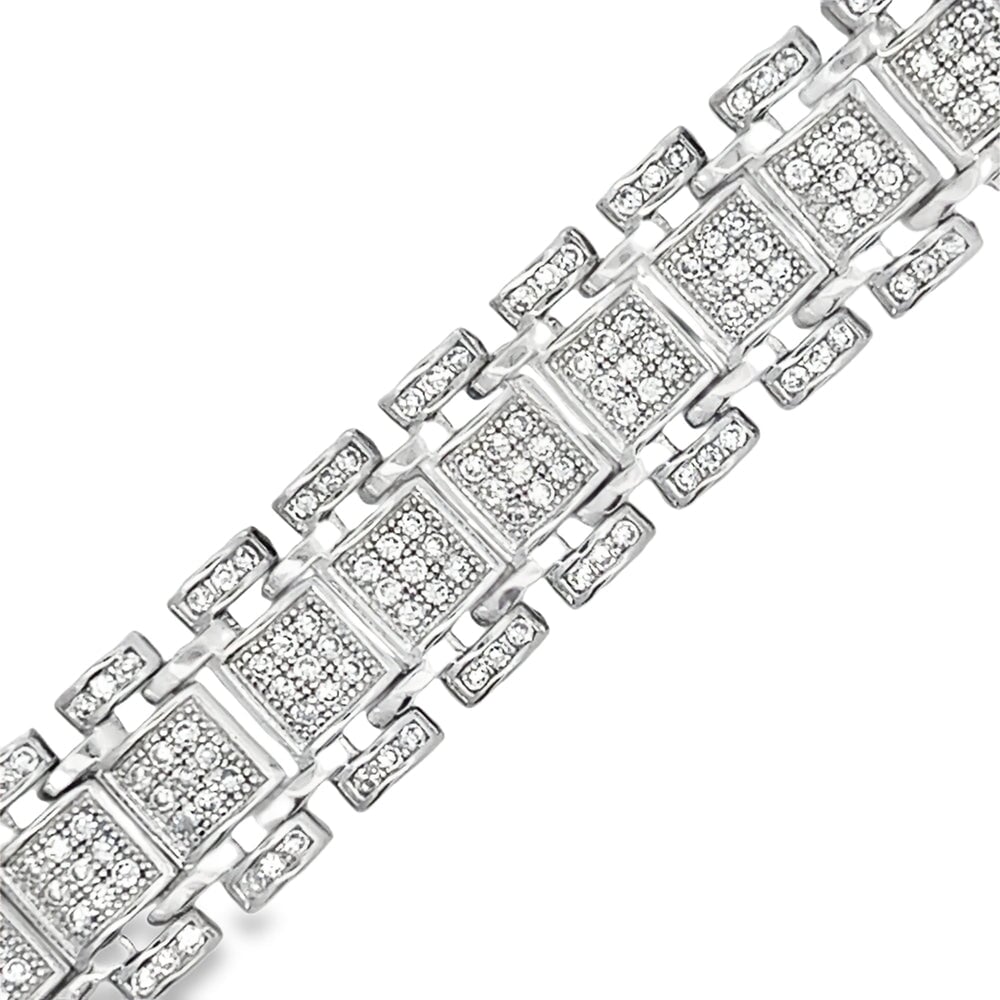 Classic Link CZ Hip Hop Bracelet
