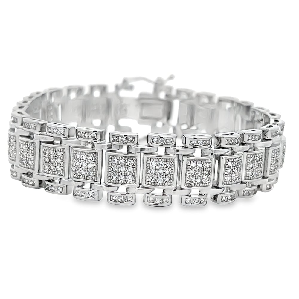 Classic Link CZ Hip Hop Bracelet