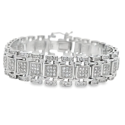 Classic Link CZ Hip Hop Bracelet