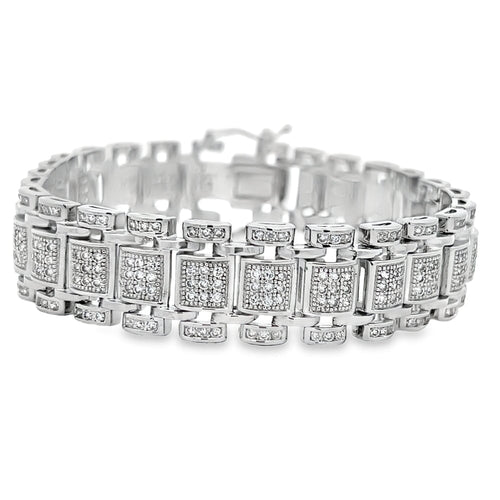 Classic Link CZ Hip Hop Bracelet
