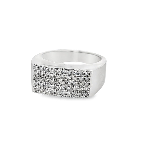 Clean .58cttw Diamond Ring .925 Sterling Silver