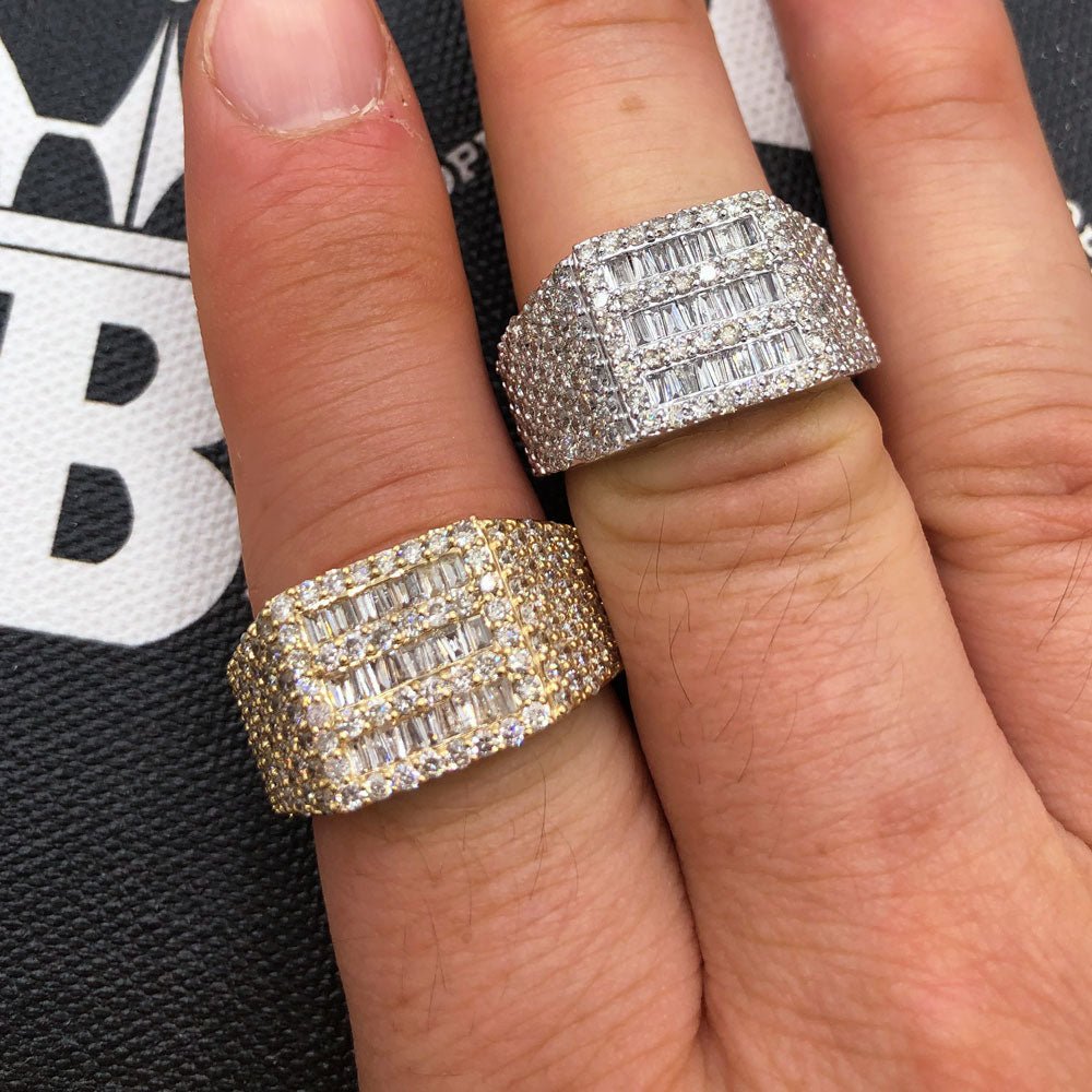 Clean Baguette Diamond Ring 2.90cttw 10K Gold