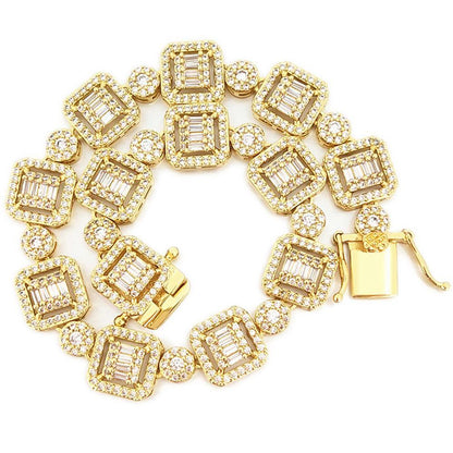 Cluster Baguette Ice Custom Bling Bling Bracelet