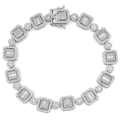 Cluster Baguette Ice Custom Bling Bling Bracelet