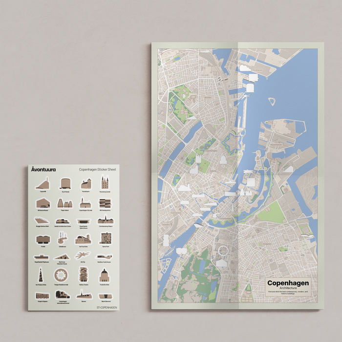Copenhagen Sticker & Map Set