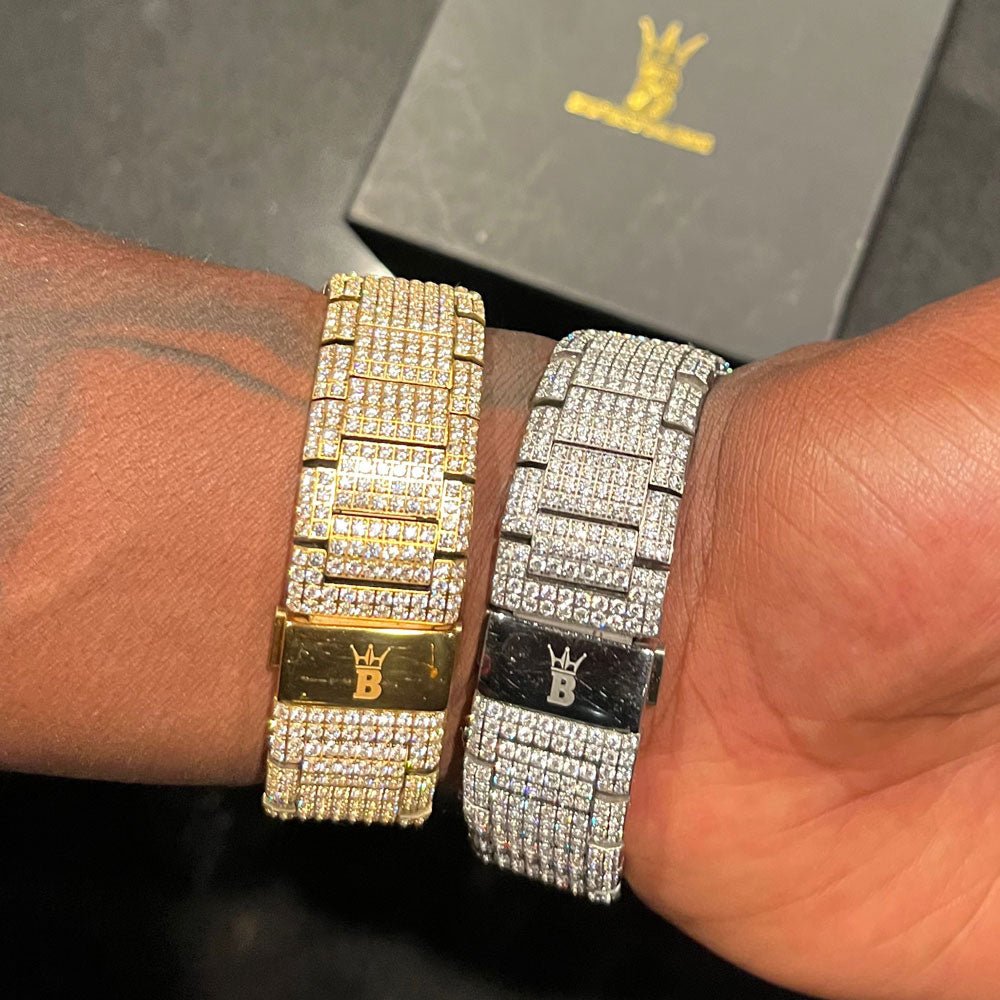 Crown Iced Out Hip Hop Bling Bustdown Watch