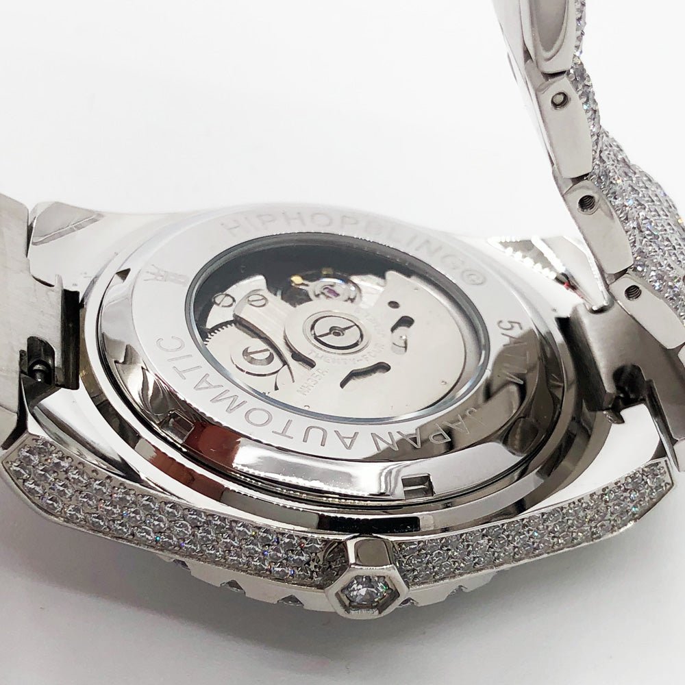 Crown Iced Out Hip Hop Bling Bustdown Watch