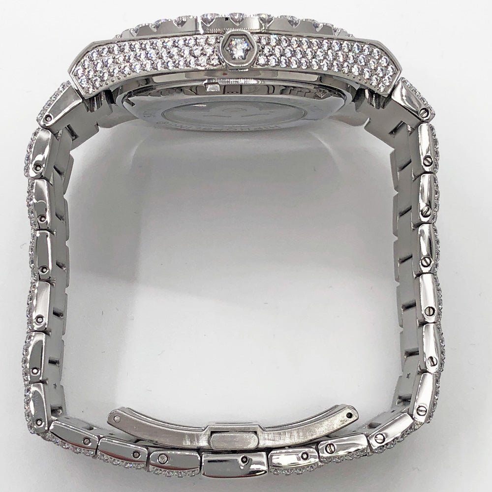 Crown Iced Out Hip Hop Bling Bustdown Watch