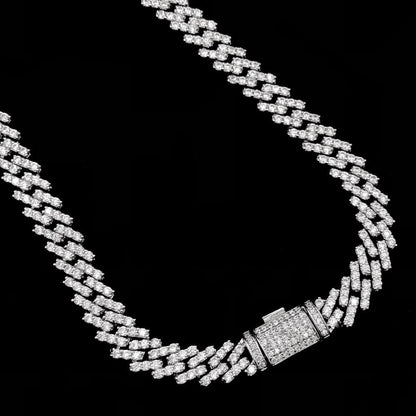 Cuban Box Iced Out Hip Hop Bling Bling Chain 2 Sizes