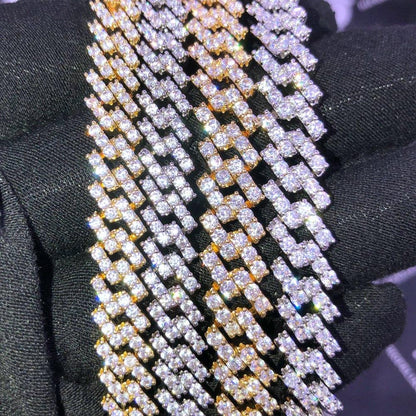 Cuban Box Link Hip Hop Bling Bling Bracelet (2 Sizes)