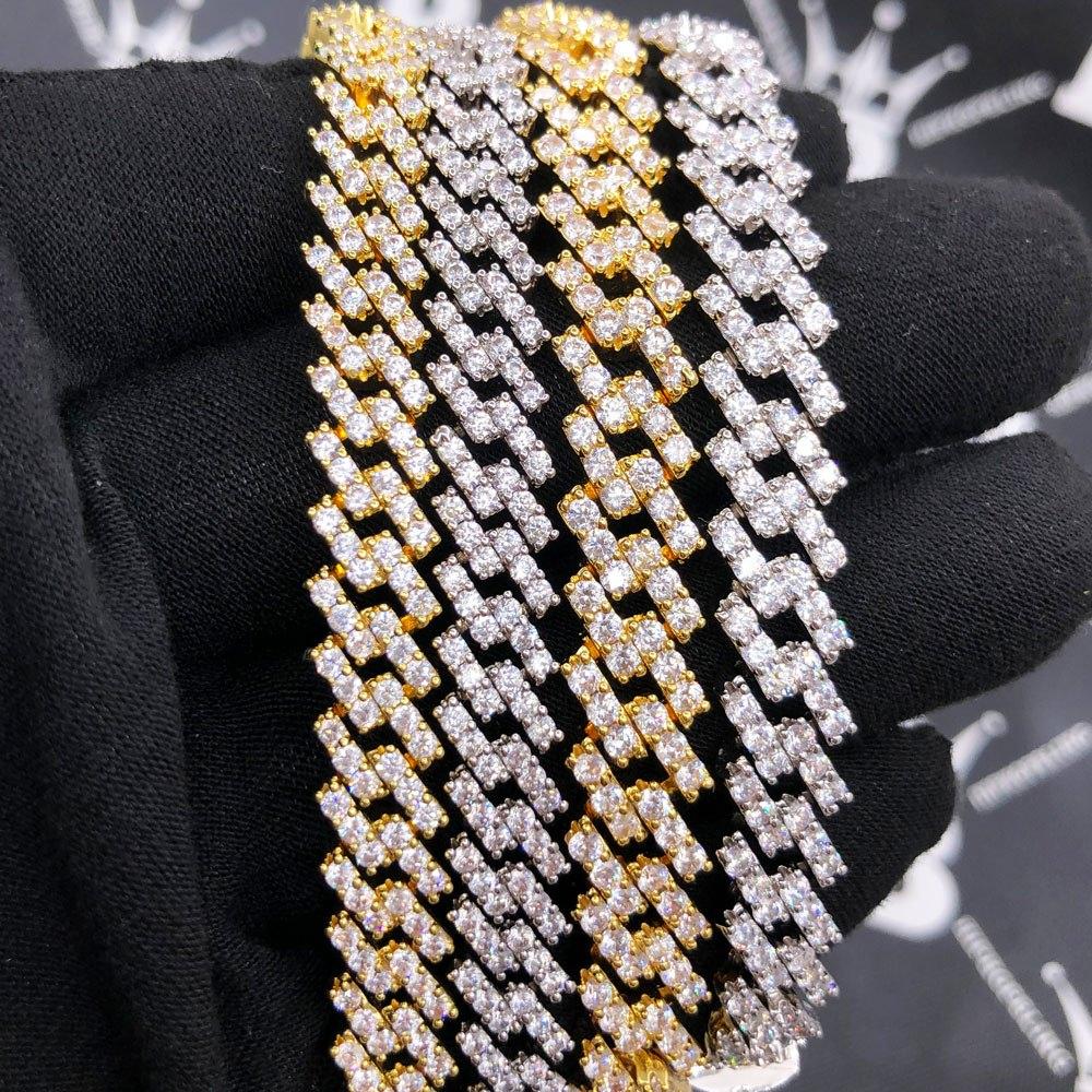 Cuban Box Link Hip Hop Bling Bling Bracelet (2 Sizes)