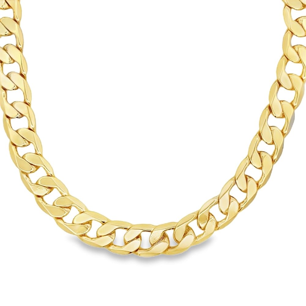 Cuban Curb Gold Plated Chain Necklace