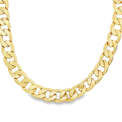 Cuban Curb Gold Plated Chain Necklace